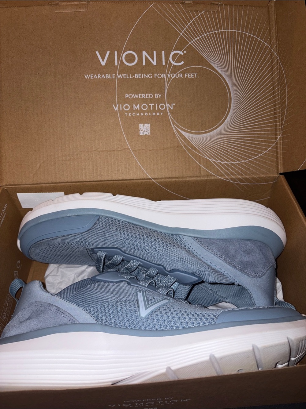 Vionic Walk Max Knit Pacific Blue Mesh Orthotic Women’s Walking Shoes 9.5 - Picture 7 of 8